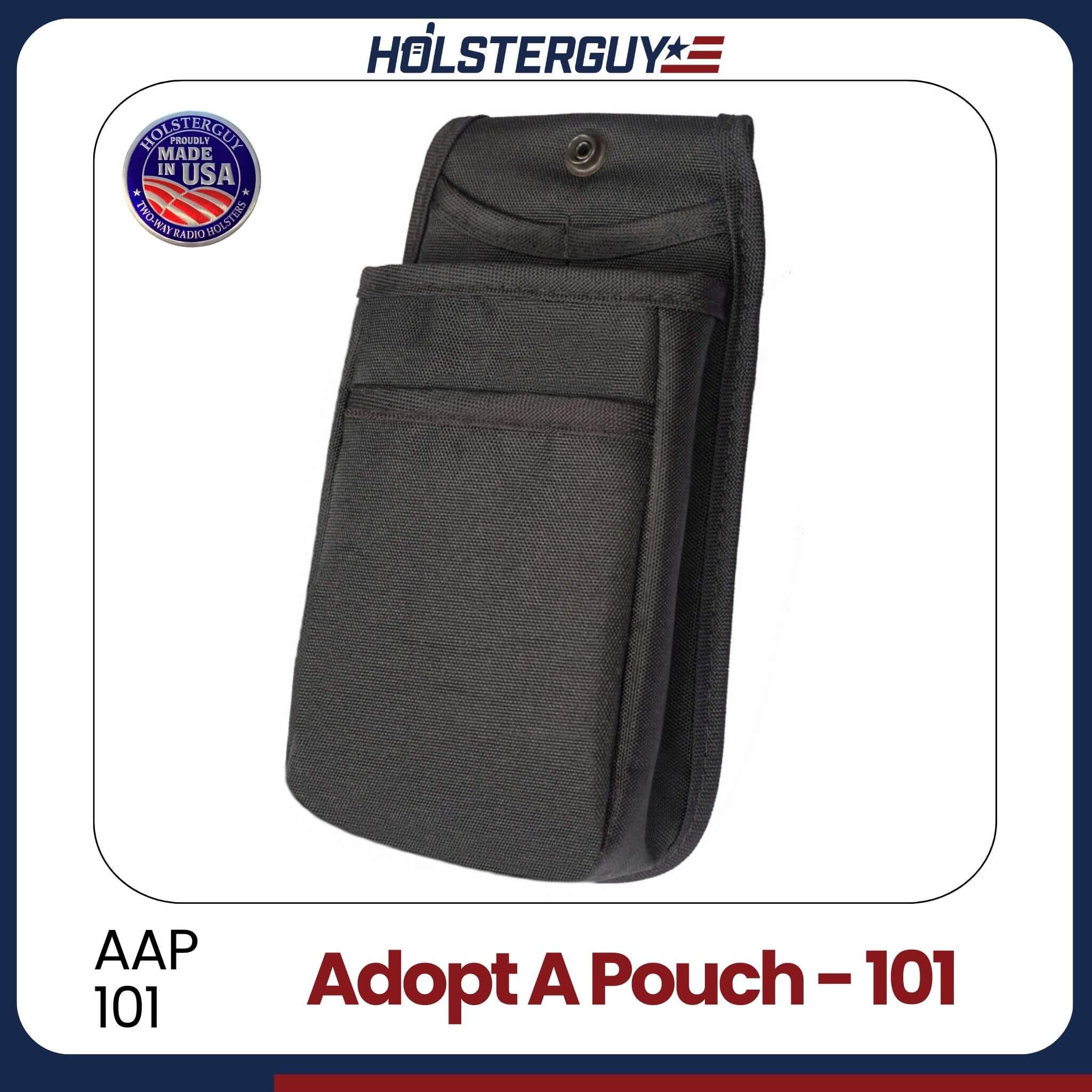 Black Adopt-A-Pouch 101 with 'HOLSTERGUY' branding on a white background