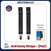 Anti-sway straps 101P with Holsterguy branding on a white background