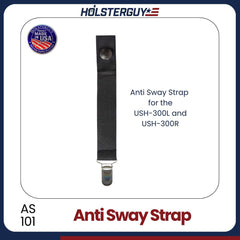 Anti Sway Strap 101 packaging with Holsterguy branding on a white background