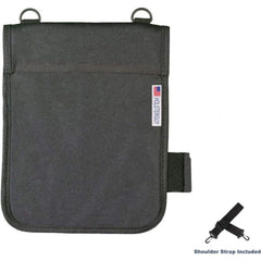 Black tactical pouch RTP-401 with shoulder strap included on a white background