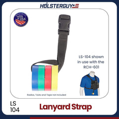 HOLSTERGUY Lanyard Strap LS-104 with colorful bands on a white background